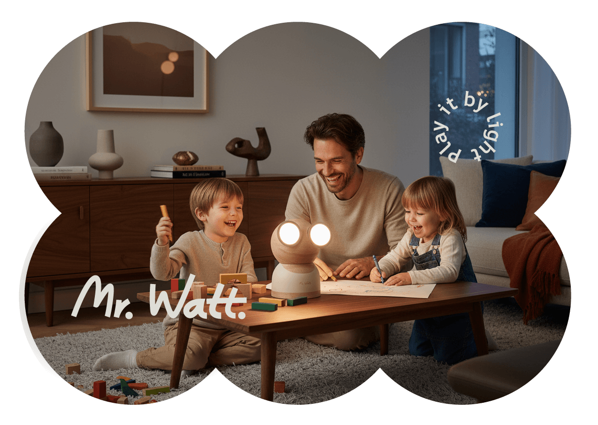 Logo on colored background